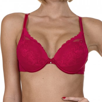 LIS-20230-A1- Reggiseno super push up Evelyn in pizzo - rosso