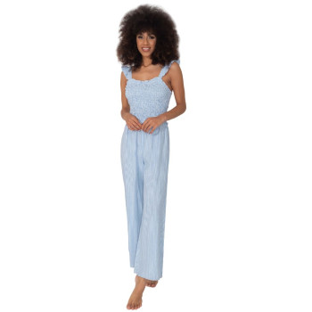 IC-23-046 - Jumpsuit a righe Paola - Bianco e azzurro