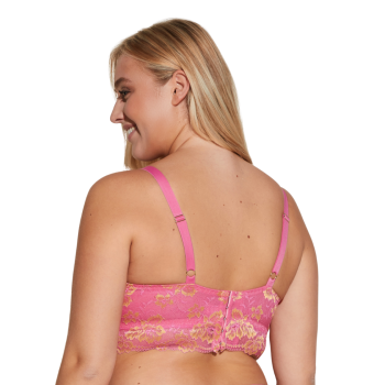 CB-SAVON1382P-RNPGLD- Savona Extended Bralette Curvy Longline - rani pink gold