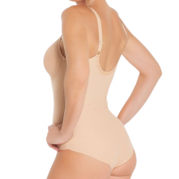 CI-FULVIA-NUD- Body modellante con coppe preformate lisce con ferretto - nudo