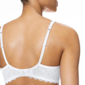 MEY-74801-001- Reggiseno preformato memory foam con ferretto Half Cup serie Amorous - bianco