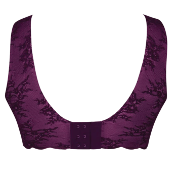 ANI5400.121- Bralette Essential Lace senza ferretto con coppe estraibili - Purple