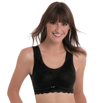 ANI5400.001- Bralette Essential Lace senza ferretto con coppe estraibili - nero