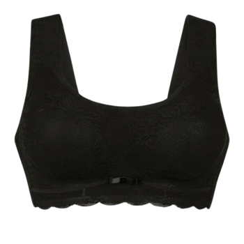 ANI5400.001- Bralette Essential Lace senza ferretto con coppe estraibili - nero