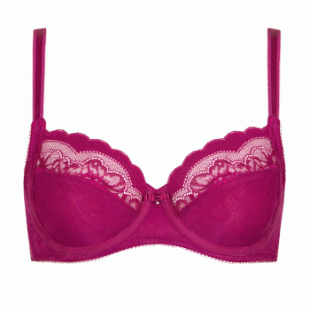 LIS-20226-20227-WA- Reggiseno soft Evelyn in pizzo - fucsia