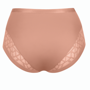 LIS-22336-RH- Slip alto in pizzo Opal - Rosa Polvere