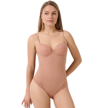 LIS-23436-RH - Body Opal con coppe preformate - Rosa polvere