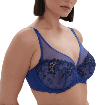 SP-12B319-530- Reggiseno a vela scollato Wish con ferretto - Blu elettrico