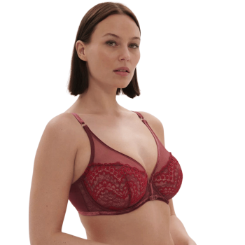 SP-1E3319-445- Reggiseno a vela scollato Scénario con ferretto - Rouge spinelle