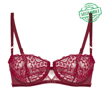 SP-1E3330-445- Reggiseno a balconcino Scénario con ferretto - Rouge Spinelle