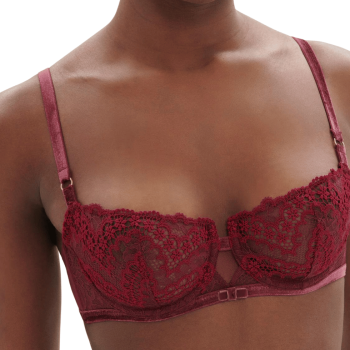 SP-1E3330-445- Reggiseno a balconcino Scénario con ferretto - Rouge Spinelle