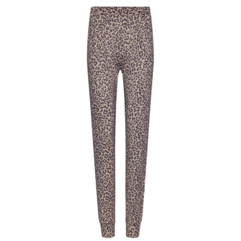 PA-20242-174-2- Pigiama due pezzi manica lunga in morbido tessuto - Dark grey animalier