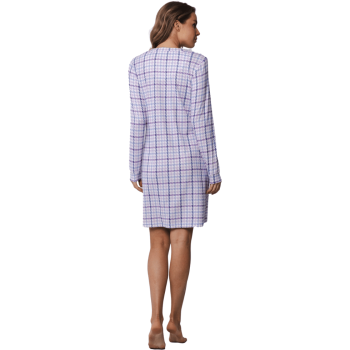 RE-11242-440-2 - Camicia da notte in morbido tessuto -Light purple