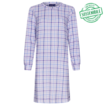 RE-11242-440-2 - Camicia da notte in morbido tessuto -Light purple