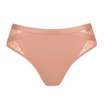 LIS-22335-RH- Brasiliano in tulle elastico Opal - Rosa polvere