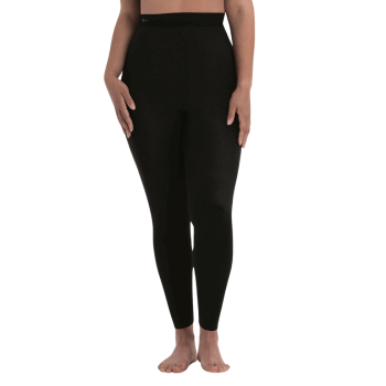 ANI1699.001 - Sport tights massage taglie forti - leggings magici linfodrenanti a compressione graduata con banda - nero