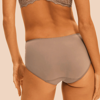 SP-12A770-782- Slip alto Caresse in pizzo - Grigio