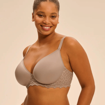 SP-12A316-782- Reggiseno spacer scollato Caresse con ferretto - Grigio